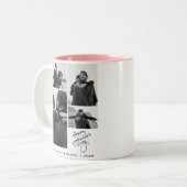 Tasse 2 Couleurs Typographie romantique Valentines jour couple 4 ph (Devant gauche)
