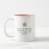 Tasse 2 Couleurs Typographie tendance moderne de la Saint-Valentin (Gauche)