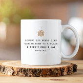 Tasse 2 Couleurs Typographie tendance moderne de la Saint-Valentin
