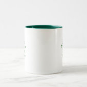 Tasse 2 Couleurs Typography Your Quote Serif And Script Green (Centre)