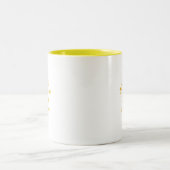 Tasse 2 Couleurs Typography Your Quote Serif And Script Yellow (Centre)