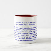 Tasse 2 Couleurs ! ! U Créer une déclaration d'indépendance (Centre)