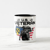 Tasse 2 Couleurs U.S. Veteran - 1st Cavalry Division (Centre)