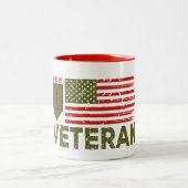 Tasse 2 Couleurs U.S. Veteran / The Big Red One (Centre)