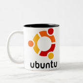 Tasse 2 Couleurs Ubuntu Linux Open Source (Gauche)