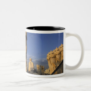 Tasse 2 Couleurs UE, Espagne, Catalogne, Barcelone. Antonio Gaudi's