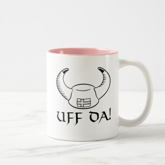 Tasse 2 Couleurs Uff DA ! Casquette de Viking (Droit)
