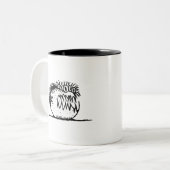 Tasse 2 Couleurs Ugly fantasy monstre drawing (Devant gauche)