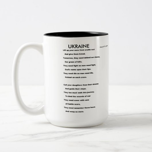TASSE 2 COULEURS UKRAINE (Gauche)