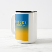 Tasse 2 Couleurs Ukraine, couleurs de la liberté (Devant gauche)