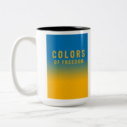 Tasse 2 Couleurs Ukraine, couleurs de la liberté (Gauche)