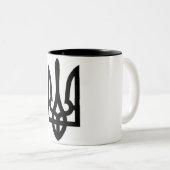 Tasse 2 Couleurs Ukrainien Tryzub (Devant droit)