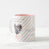 Tasse 2 Couleurs Ultrasons Grossesse Faire-part grand-mère à être (Devant gauche)