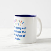 Tasse 2 Couleurs Un Ami Peut Bien Être Compté - Citation D'Amitié (Devant droit)