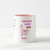 Tasse 2 Couleurs Un amour de Llama entier (Centre)