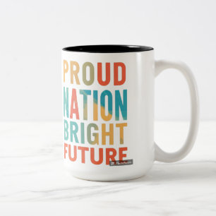 Tasse 2 Couleurs Un avenir radieux pour la nation fière
