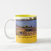 Tasse 2 Couleurs … un bain chaud - citation de Sylvia Plath (Gauche)