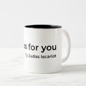 Tasse 2 Couleurs Un baiser pour vous par Judas (Devant droit)