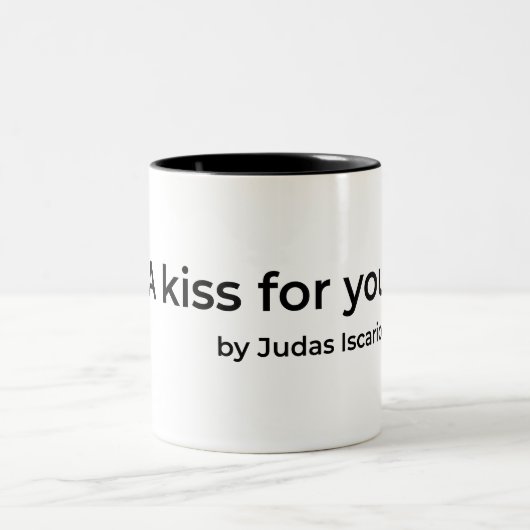 Tasse 2 Couleurs Un baiser pour vous par Judas (Centre)