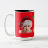 Tasse 2 Couleurs Un bébé de Noël (Gauche)