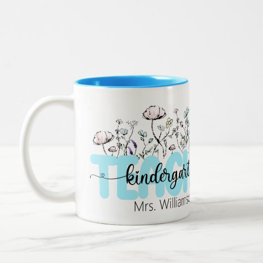 Tasse 2 Couleurs Un cadeau de charme pour Fleur sauvage Whimsical p (Gauche)