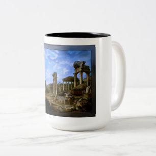 Tasse 2 Couleurs Un Capriccio du Forum Romain par Giovanni Pannini