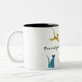 Tasse 2 Couleurs Un chat mène juste à des autres (Gauche)
