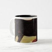 Tasse 2 Couleurs Un cheval Arabe (Devant gauche)