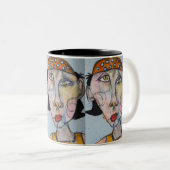 Tasse 2 Couleurs Un des nombreux Casquettes (Devant droit)