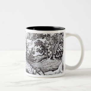 Tasse 2 Couleurs Un dragon dans la forêt