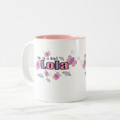 Tasse 2 Couleurs Un d'un Lola aimable (Devant gauche)