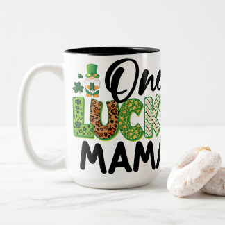 Tasse 2 Couleurs Un Gnome du Trèfle de la Saint-Patrick de Maman Ch