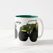 Tasse 2 Couleurs Un Green Monster truck (Devant droit)