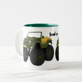 Tasse 2 Couleurs Un Green Monster truck (Devant gauche)