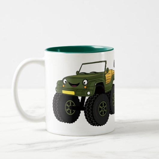 Tasse 2 Couleurs Un Green Monster truck (Gauche)