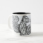 Tasse 2 Couleurs Un griffon (Devant gauche)