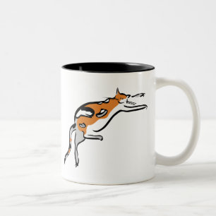 Tasse 2 Couleurs Un gros tricolore gras et drôle de chat