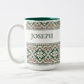 Tasse 2 Couleurs Un hiver agréable | Art populaire slave (Gauche)