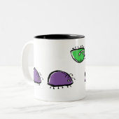 Tasse 2 Couleurs un insecte fol (Devant gauche)