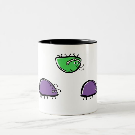 Tasse 2 Couleurs un insecte fol (Centre)