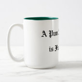 Tasse 2 Couleurs Un jeu de mot à maturité est complètement Groan (Gauche)