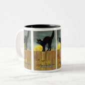 Tasse 2 Couleurs Un joyeux Halloween (Devant gauche)