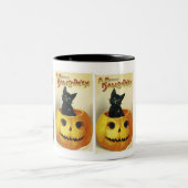 Tasse 2 Couleurs Un joyeux Haloween Kitten (Centre)