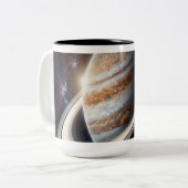 Tasse 2 Couleurs Un Jupiter avec des anneaux (Devant gauche)