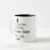 Tasse 2 Couleurs Un Magnifique Enseignant En Informatique Ressemble (Devant gauche)