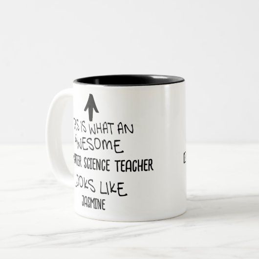 Tasse 2 Couleurs Un Magnifique Enseignant En Informatique Ressemble (Devant gauche)