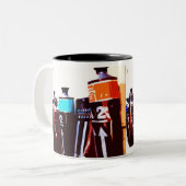 Tasse 2 Couleurs Un meilleur ami de peintres (Devant gauche)