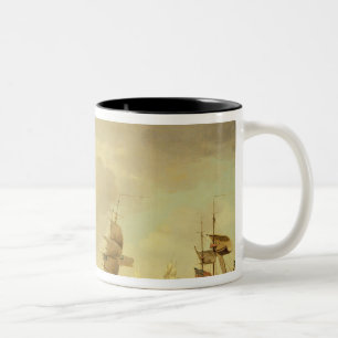 Tasse 2 Couleurs Un navire amiral anglais sous la voile facile dans