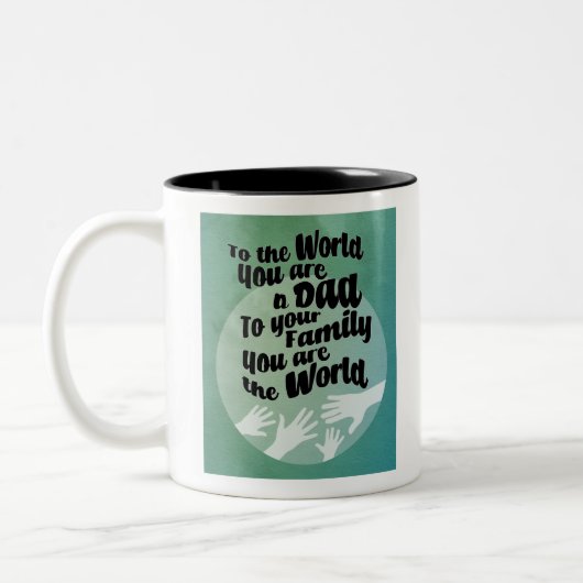 Tasse 2 Couleurs Un papa aimant  (Gauche)