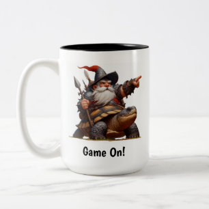 Tasse 2 Couleurs Un petit guerrier nome Poster avec sa tortue